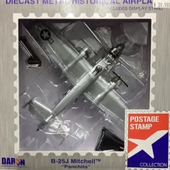 Airplane Model*Postage Stamp PS5403-4 B25J Panchito - Miniature Marvels: Airplane Models & Painted Dice