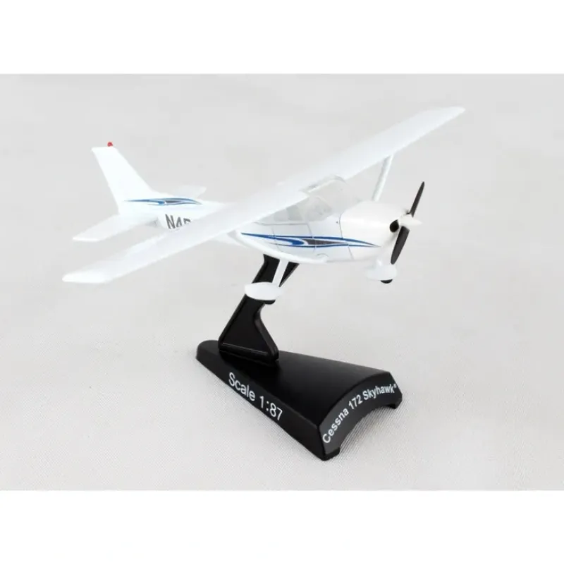 Airplane Model*POSTAGE STAMP PS5603-2 CESSNA 172 SKYHAWK 1/87 - Miniature Marvels: Airplane Models & Painted Dice