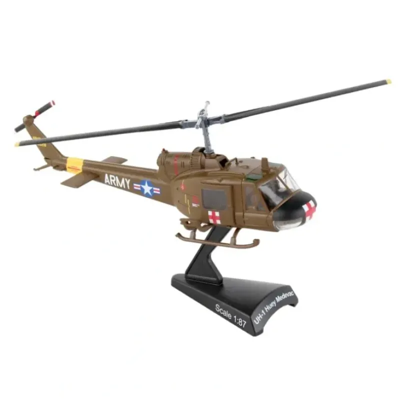 Airplane Model*POSTAGE STAMP PS5601-2 UH-1 US ARMY HUEY MEDEVAC 1/87 - Miniature Marvels: Airplane Models & Painted Dice