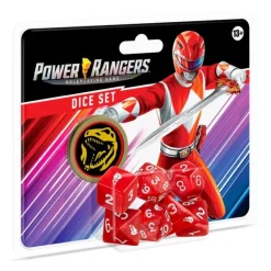 Dice<Power Rangers RPG: Game Dice Set - Red RGS 02334 - Miniature Marvels: Airplane Models & Painted Dice