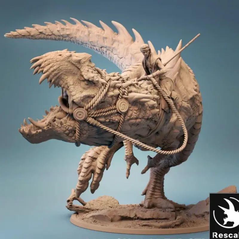 Miniature<Predator-Rex Mounted - Miniature Marvels: Airplane Models & Painted Dice