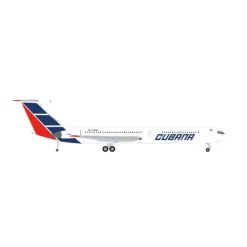 Airplane Model*Pre-Order Herpa Wings 573405 1:200 Cubana de Aviacin Ilyushin IL-62M T1280 - Miniature Marvels: Airplane Models & Painted Dice
