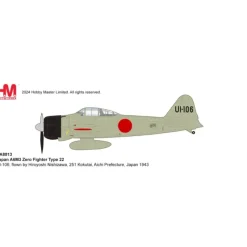 Airplane Model*Pre-Order Hobby Master HA8813 1:48 Japan A6M3 Type 22 UI-106, flown by Hiroyoshi Nishizawa, 251 Kokutai, Aichi Prefecture, Japan 1943 - Miniature Marvels: Airplane Models & Painted Dice