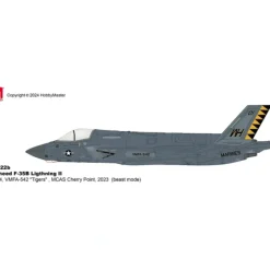Airplane Model*Pre-Order Hobby Master HA4622B 1:72 F-35B "Black Death" 170064, VMFA-542 "Tigers", MCAS Cherry Point, 2023 (beast mode) - Miniature Marvels: Airplane Models & Painted Dice