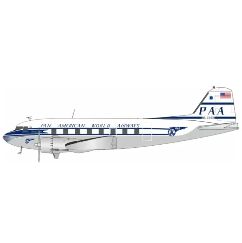 Airplane Model*Pre-Order Inflight IFDC3PA0124 1:200 Pan Am Douglas DC-3 NC33611 - Miniature Marvels: Airplane Models & Painted Dice