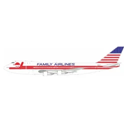 Airplane Model*Pre-Order Inflight IF741FAM0519 1:200 Family Airlines Boeing 747-100 N93117 - Miniature Marvels: Airplane Models & Painted Dice