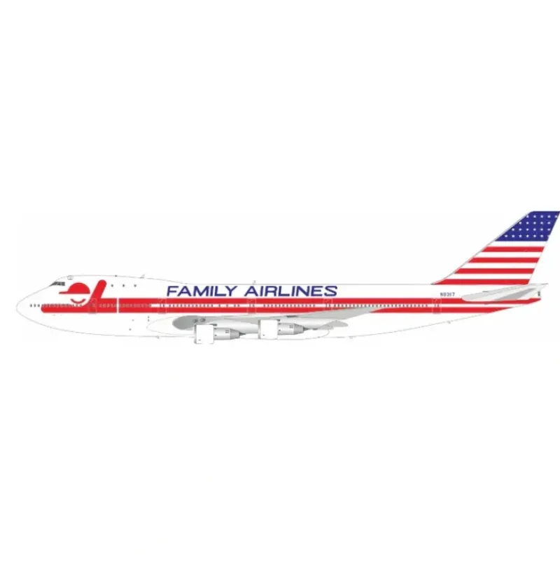Airplane Model*Pre-Order Inflight IF741FAM0519 1:200 Family Airlines Boeing 747-100 N93117 - Miniature Marvels: Airplane Models & Painted Dice