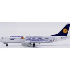 Airplane Model*Pre-Order JC Wings EW4733001 1:400 Lufthansa Boeing 737-300 "Fanhansa" D-ABEK - Miniature Marvels: Airplane Models & Painted Dice