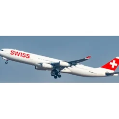 Airplane Model<Pre-Order JC Wings JC4SWR0203 1:400 Swiss A340-300 HB-JMA "Red Nose" - Miniature Marvels: Airplane Models & Painted Dice