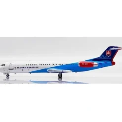Airplane Model<Pre-Order JC Wings LH4236 1:400 Slovakia Government Flying Service Fokker 100 Reg: OM-BYC - Miniature Marvels: Airplane Models & Painted Dice
