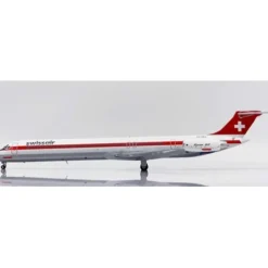 Airplane Model<Pre-Order JC Wings LH2373 1:200 Swissair McDonnell Douglas MD-82 "Polished" Reg: PH-MBZ - Miniature Marvels: Airplane Models & Painted Dice