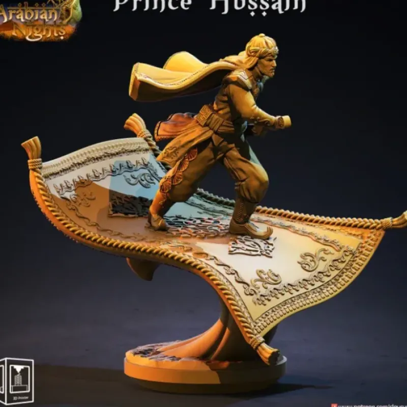 Miniature<Prince Hussain - Miniature Marvels: Airplane Models & Painted Dice