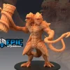 Miniature<Prince Of Demons With Pillar - Miniature Marvels: Airplane Models & Painted Dice