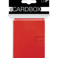 Accessories<PRO 15+ Card Box 3-pack: Red - Miniature Marvels: Airplane Models & Painted Dice