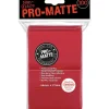 Accessories<Pro-Matte Standard Deck Protectors: Red (100) - Miniature Marvels: Airplane Models & Painted Dice