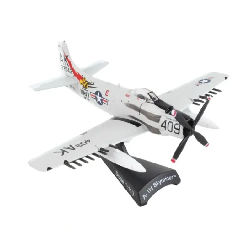 Airplane Model<PS5364-3 POSTAGE STAMP A1H SKYRAIDER 1/110 Papoose Flight - Miniature Marvels: Airplane Models & Painted Dice