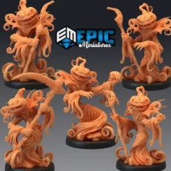 Miniature<Pumpkin Reapers - Miniature Marvels: Airplane Models & Painted Dice