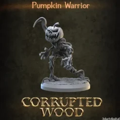 Miniature<Pumpkin Warrior, Standing - Miniature Marvels: Airplane Models & Painted Dice