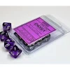 Dice<Purple / White: Translucent d10 Dice Set (10's) CHX 23277 - Miniature Marvels: Airplane Models & Painted Dice