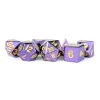 Dice<Purple with Gold Numbers 16mm Polyhedral Dice Set MET 013 - Miniature Marvels: Airplane Models & Painted Dice
