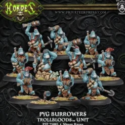 Miniature<Pyg Burrowers: Trollbloods - Unit PIP 71081 - Miniature Marvels: Airplane Models & Painted Dice