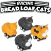 Egpull<Racing Bread Loaf Cats (set of 4) Funny Pull Back Kitty Cat Toys - Archie McPhee - Miniature Marvels: Airplane Models & Painted Dice