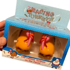 Egpull<Racing Turkeys - What more can I say?  ~ Hilarious Gag Wind Up Racing Toy Game - Miniature Marvels: Airplane Models & Painted Dice
