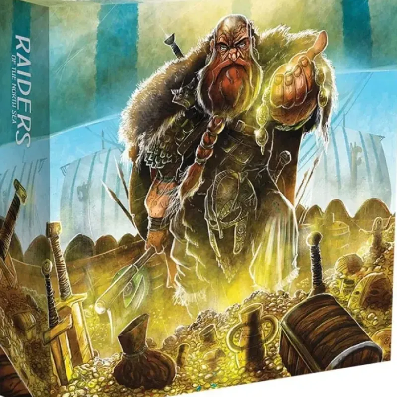 Board Game<Raiders of the North Sea: Collector's Box RGS 02134 - Miniature Marvels: Airplane Models & Painted Dice