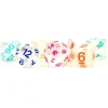 Dice<Rainbow Ice 16mm Poly Dice Set MET 716 - Miniature Marvels: Airplane Models & Painted Dice