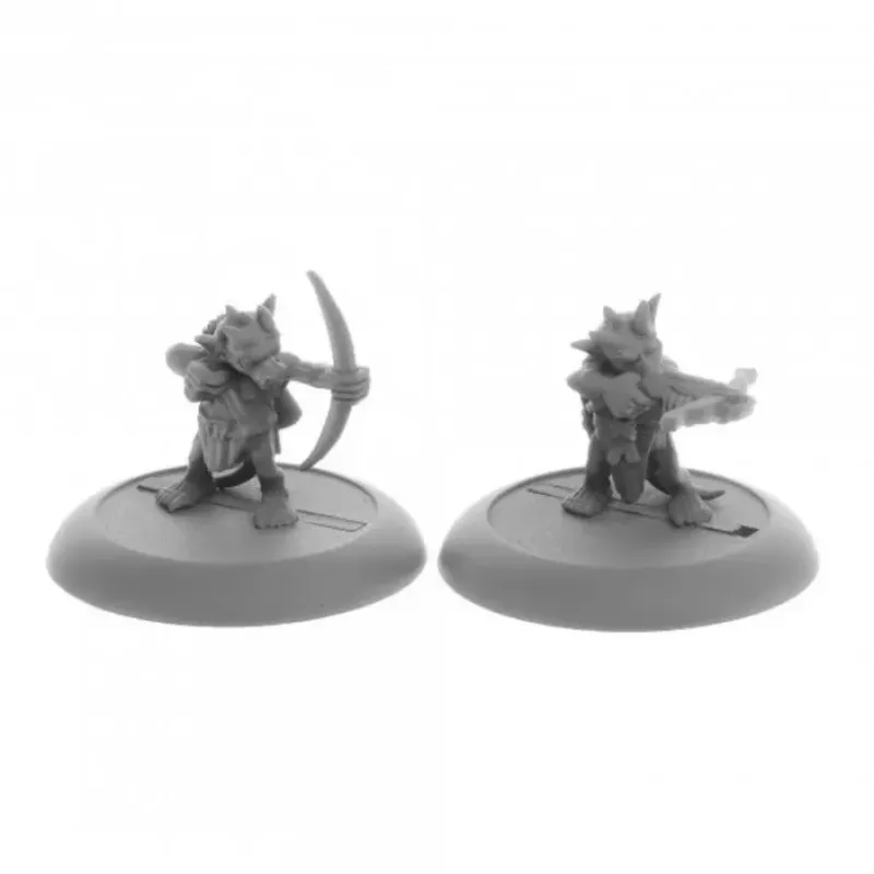 Miniature<Ratpelt Kobold Archers (2): Dark Heaven Legends RPR 04079 - Miniature Marvels: Airplane Models & Painted Dice