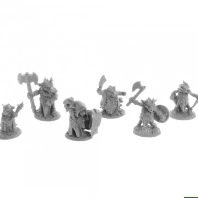 Miniature<Ratpelt Kobold Leaders (6): Bones USA - Dungeon Dwellers RPR 07053 - Miniature Marvels: Airplane Models & Painted Dice