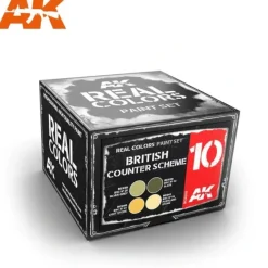 Paint<Real Colors: British Counter Scheme Set LTG AK-RCS010 - Miniature Marvels: Airplane Models & Painted Dice