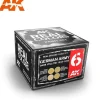 Paint<Real Colors: German Army Dark Yellow 1943-1945 Set LTG AK-RCS006 - Miniature Marvels: Airplane Models & Painted Dice