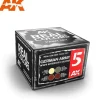 Paint<Real Colors: German Army WWII Interior Colors Set LTG AK-RCS005 - Miniature Marvels: Airplane Models & Painted Dice