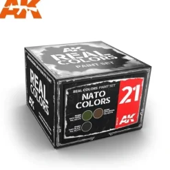 Paint<Real Colors: NATO Colors Set LTG AK-RCS021 - Miniature Marvels: Airplane Models & Painted Dice