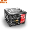 Paint<Real Colors: WWII U.S. Army Basic Colors Set LTG AK-RCS013 - Miniature Marvels: Airplane Models & Painted Dice