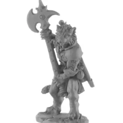 Reaper Miniatures<Reaper Catfolk Warrior 04050 - Miniature Marvels: Airplane Models & Painted Dice