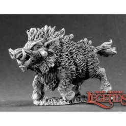 Reaper Miniatures<Reaper Dire Boar (metal) 03435 - Miniature Marvels: Airplane Models & Painted Dice