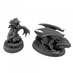 Reaper Miniatures<Reaper Dragon Hatchlings (2) 30173 - Miniature Marvels: Airplane Models & Painted Dice