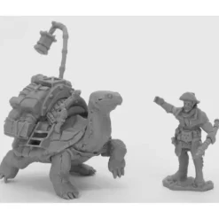 Reaper Miniatures<Reaper Dreadmere Tortoise & Drayman 44053 - Miniature Marvels: Airplane Models & Painted Dice