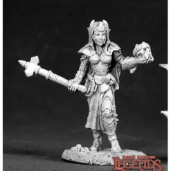 Reaper Miniatures<Reaper Female Dark Elf Cleric (metal) 02524 - Miniature Marvels: Airplane Models & Painted Dice