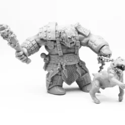 Reaper Miniatures<Reaper Fire Giant Huntsman w/ Hell Hound 77457 - Miniature Marvels: Airplane Models & Painted Dice