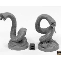 Reaper Miniatures<Reaper Giant Leeches (2) 44031 - Miniature Marvels: Airplane Models & Painted Dice