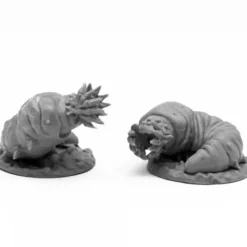 Reaper Miniatures<Reaper Giant Maggots (2) 44105 - Miniature Marvels: Airplane Models & Painted Dice