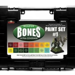 Paint<Reaper Paints: MSP: Bones Ultra Coverage Paints: Set #1 09976 - Miniature Marvels: Airplane Models & Painted Dice