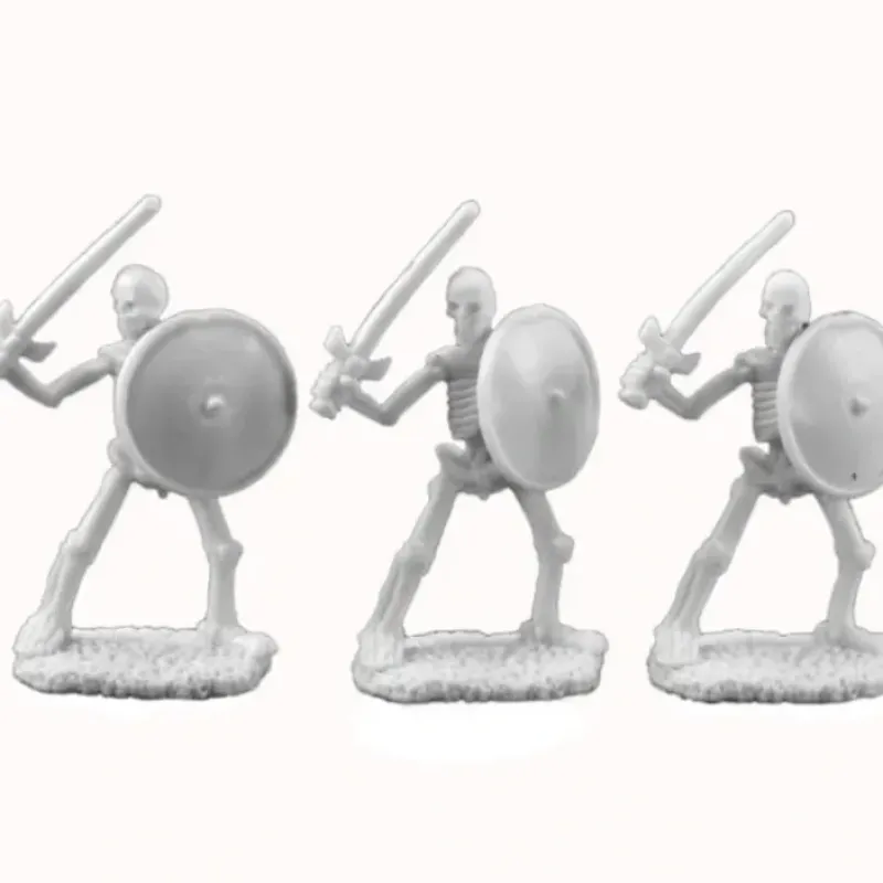 Reaper Miniatures<Reaper Skeletal Swordsmen (3) 77017 - Miniature Marvels: Airplane Models & Painted Dice