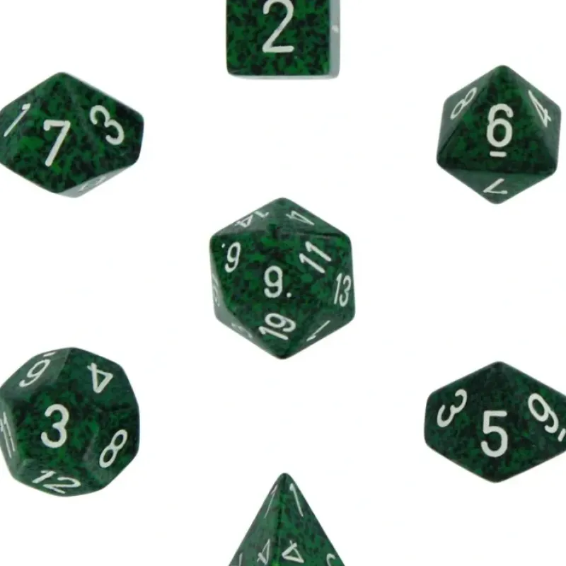 Dice<Recon: Speckled Polyhedral Dice Set (7's) CHX 25325 - Miniature Marvels: Airplane Models & Painted Dice