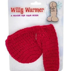 Egpull<RED WILLY WARMER "Heater for your Peter" Men's Pecker Weener Adult Sock Gift - Miniature Marvels: Airplane Models & Painted Dice