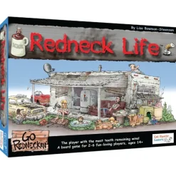 Board Game<Redneck Life Board Game GUT 1000 - Miniature Marvels: Airplane Models & Painted Dice