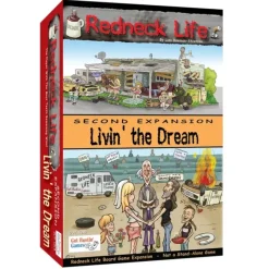 Board Game<Redneck Life: Livin the Dream 2nd Expansion GUT 1015 - Miniature Marvels: Airplane Models & Painted Dice